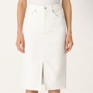 Elegant White Denim Skirt